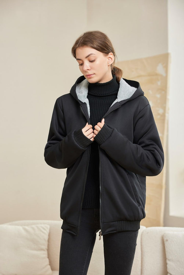 Comfortable Ladies Winter Fleece Vest - Gemma-Black-S-State of Style