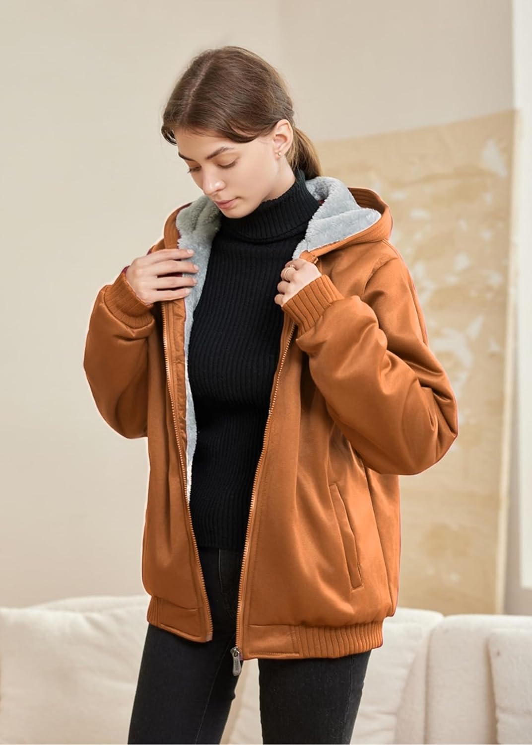 Comfortable Ladies Winter Fleece Vest - Gemma-Black-S-State of Style