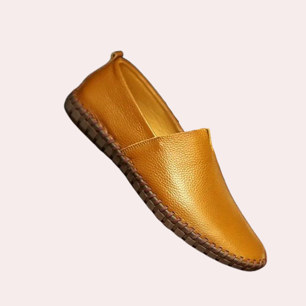 Comfortable Leather Slip-Ons for Men - Milan-Brown-6.5-State of Style