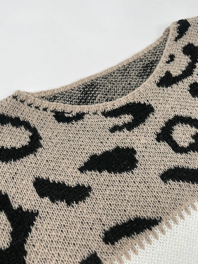 Comfortable Leopard Print Sweater - Laura-Brown-S-State of Style