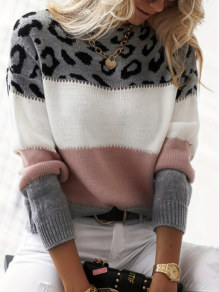 Comfortable Leopard Print Sweater - Laura-Brown-S-State of Style