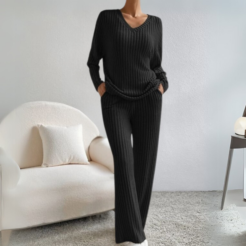 Comfortable Lounge Set for Women - Maren-Black-XS-State of Style