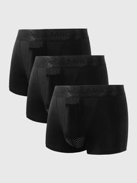 Comfortable Men's Boxer Shorts (3-Pack) - Devon-Black-L-State of Style