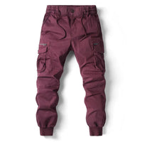 Comfortable Men’s Cargo Pants - Noah-Burgundy-29-State of Style