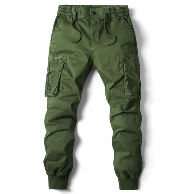 Comfortable Men’s Cargo Pants - Noah-Olive Green-29-State of Style