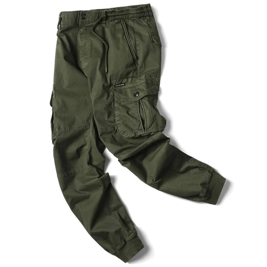 Comfortable Men's Cargo Trousers - Hunter-Beige-29-State of Style
