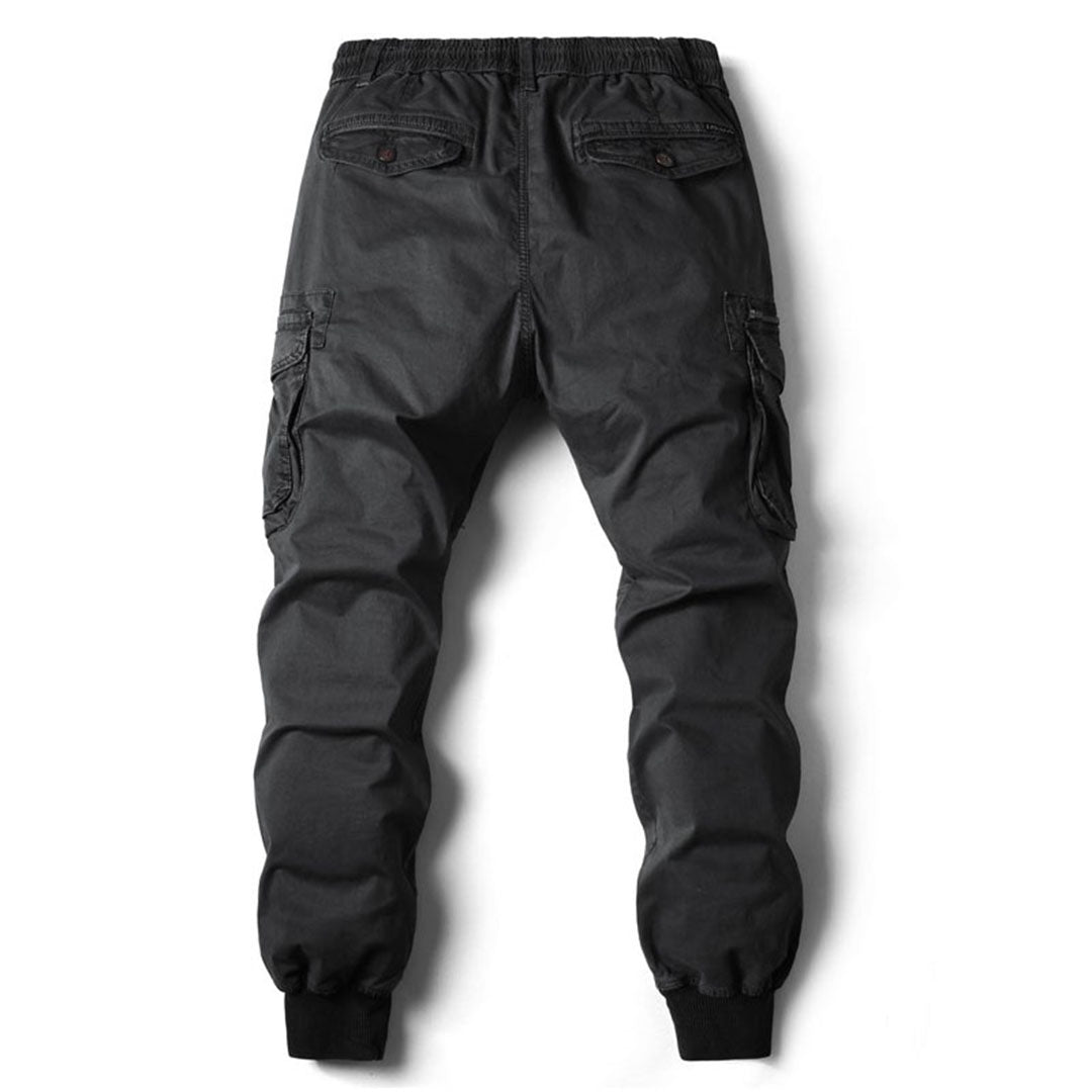 Comfortable Men's Cargo Trousers - Hunter-Beige-29-State of Style