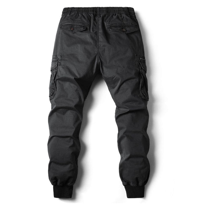 Comfortable Men's Cargo Trousers - Hunter-Beige-29-State of Style