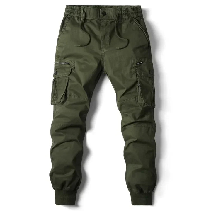 Comfortable Men's Cargo Trousers - Noah-Black-29-State of Style