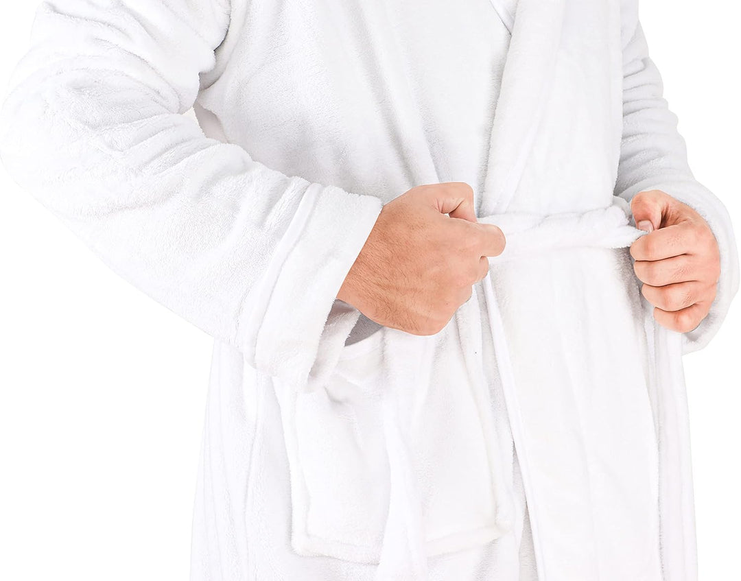 Comfortable Men's Fleece Bathrobe - Harry-Black-S/M-State of Style