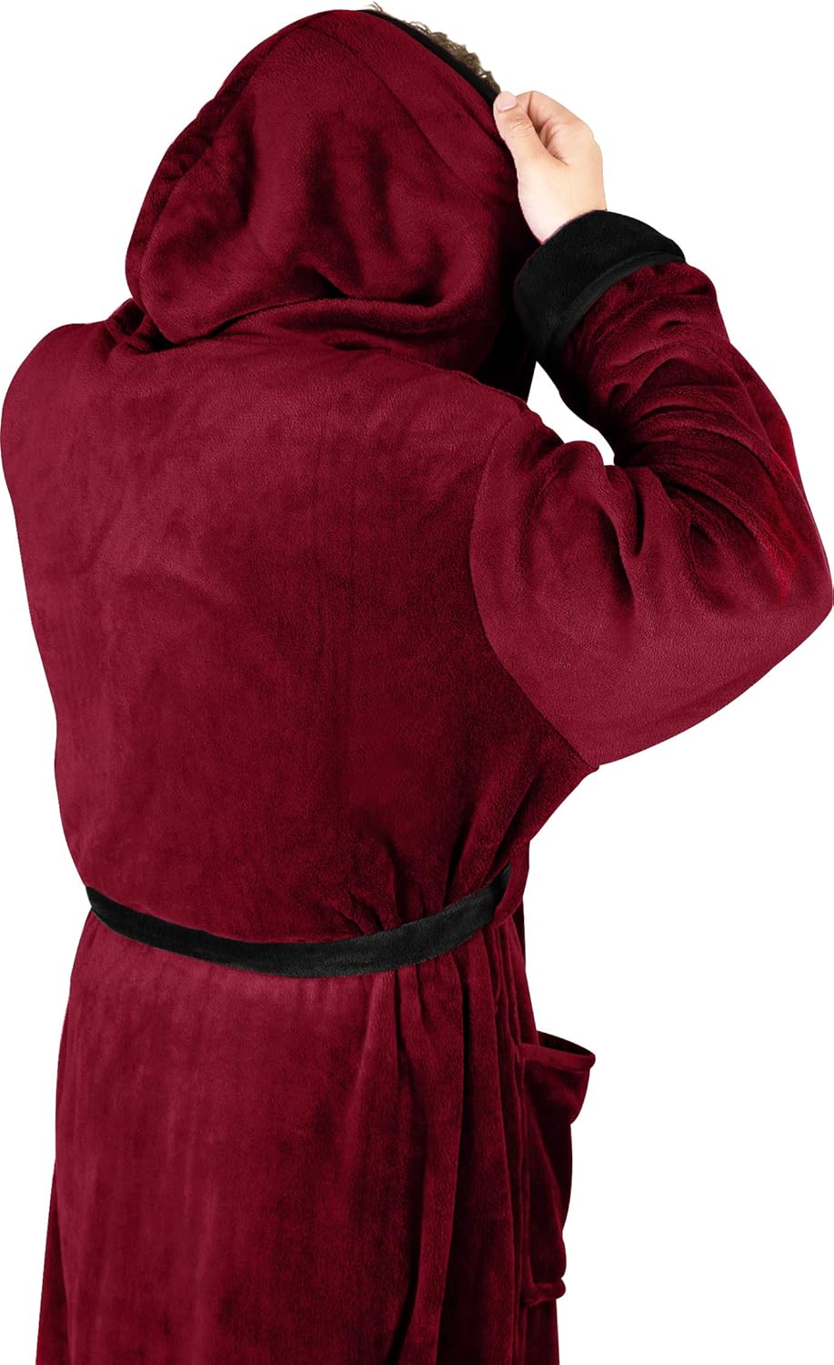 Comfortable Men's Fleece Bathrobe - Harry-Black-S/M-State of Style