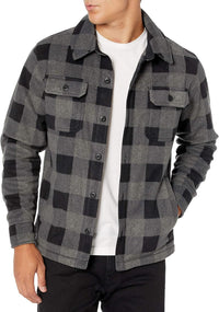 Comfortable Men's Fleece Shirt - Max-Black Grey-S-State of Style
