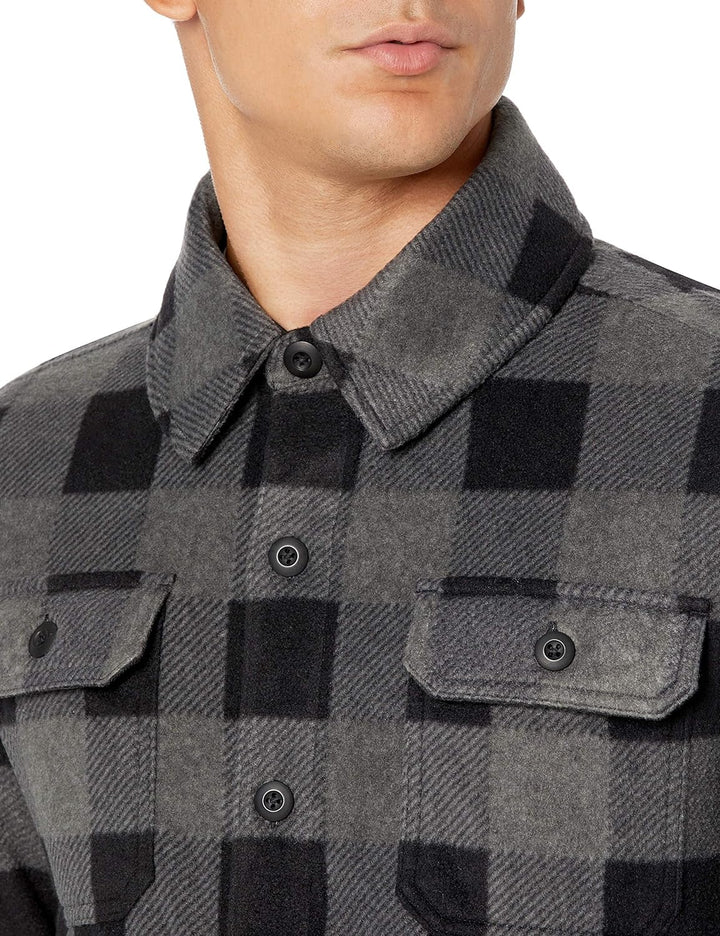 Comfortable Men's Fleece Shirt - Max-Black-S-State of Style
