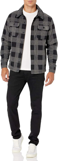 Comfortable Men's Fleece Shirt - Max-Black-S-State of Style
