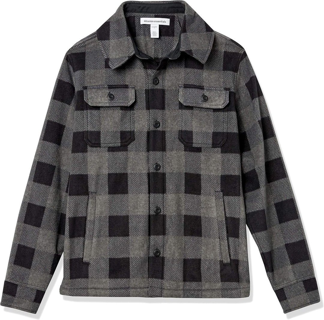 Comfortable Men's Fleece Shirt - Max-Black-S-State of Style