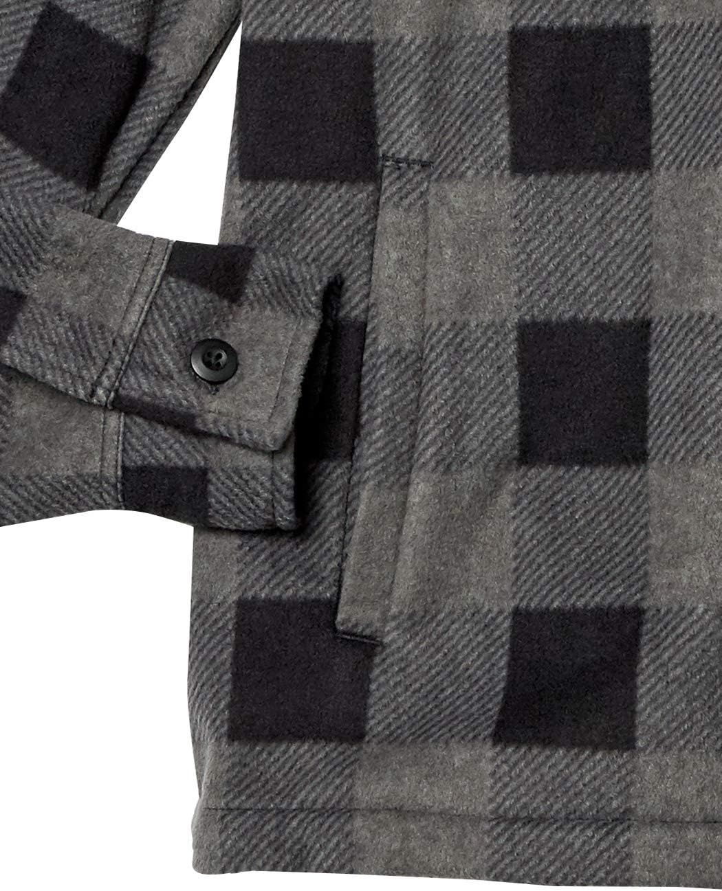 Comfortable Men's Fleece Shirt - Max-Black-S-State of Style