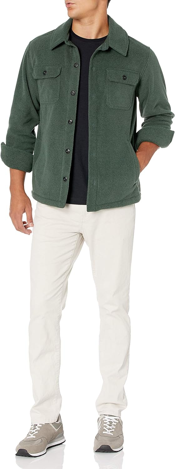 Comfortable Men's Fleece Shirt - Max-Black-S-State of Style