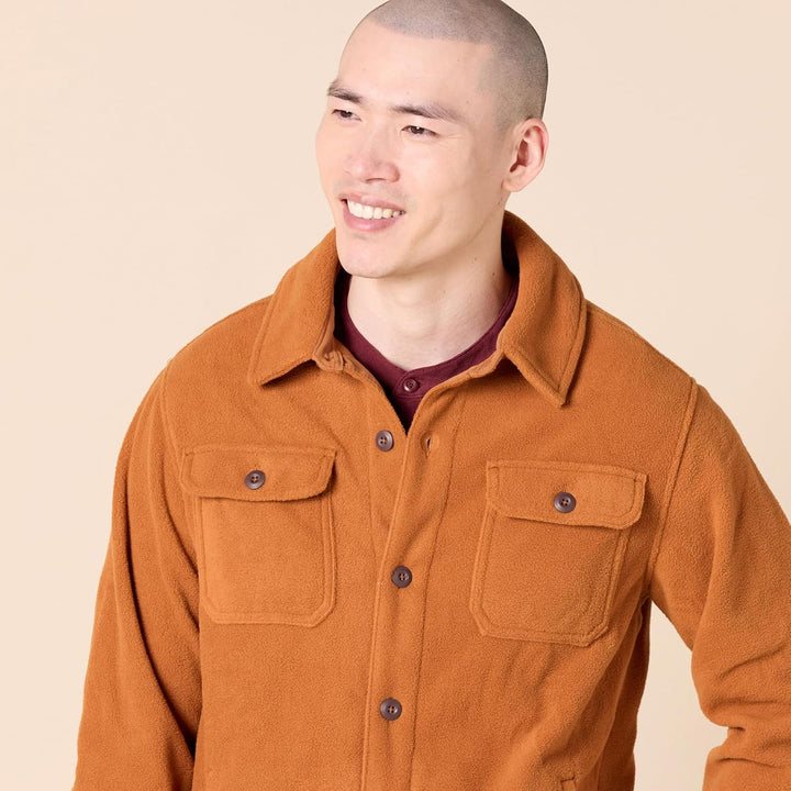 Comfortable Men's Fleece Shirt - Max-Black-S-State of Style