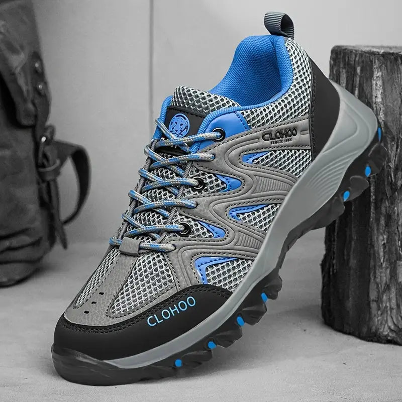 Comfortable Men's Hiking Shoes - TrailMaster-Grey-6.5-State of Style