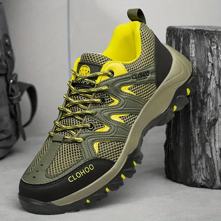 Comfortable Men's Hiking Shoes - TrailMaster-Olive green-6.5-State of Style