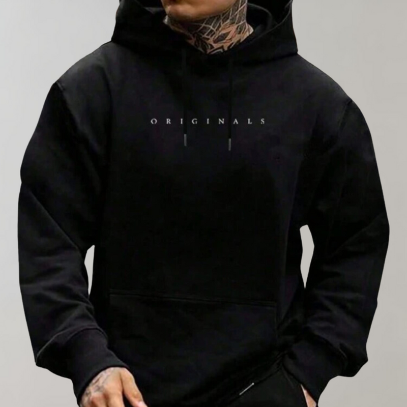 Comfortable Men's Hoodie - Mika-Black-S-State of Style