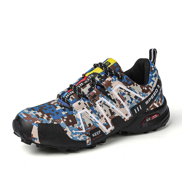 Comfortable Men's Shoe for Hiking and Trekking - RoverTrail-Beige-blue-6-State of Style