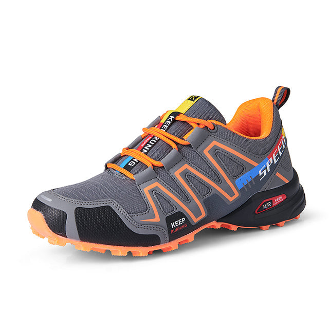 Comfortable Men's Shoe for Hiking and Trekking - RoverTrail-Orange-grey-6-State of Style