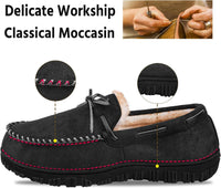 Comfortable Men's Slippers - David-Black (Leather)-8.5-State of Style
