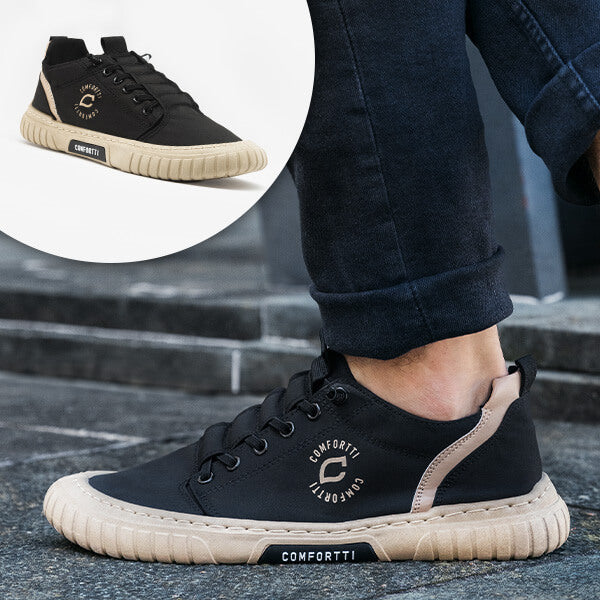 Comfortable Men's Sneaker – Daan-Black-6-State of Style