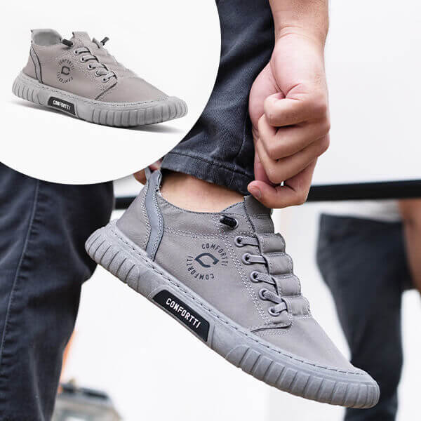 Comfortable Men's Sneaker – Daan-Grey-6-State of Style
