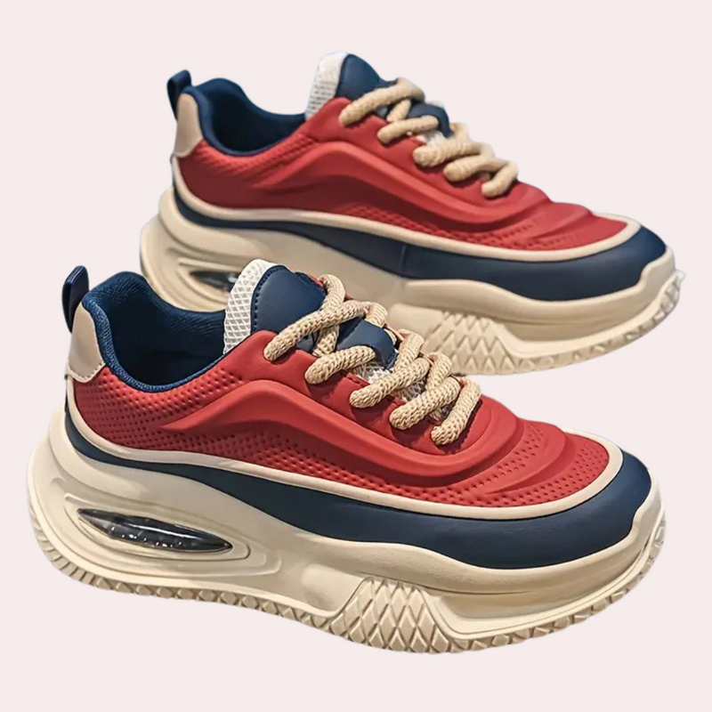 Comfortable Men's Sneakers - Noah-Red-6-State of Style