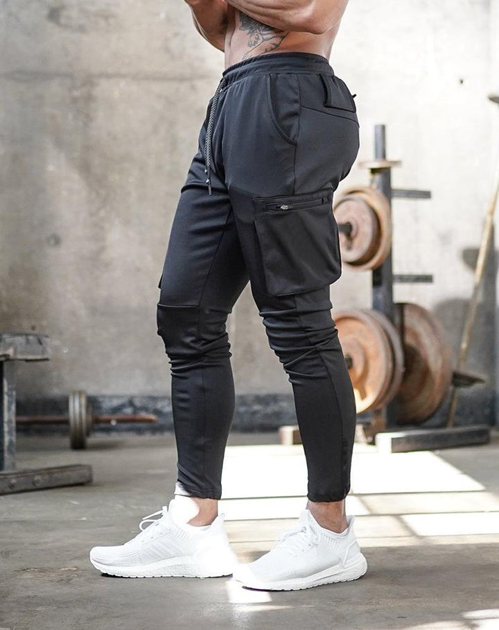 Comfortable Men's Sports Trousers - Max-Black-S-State of Style
