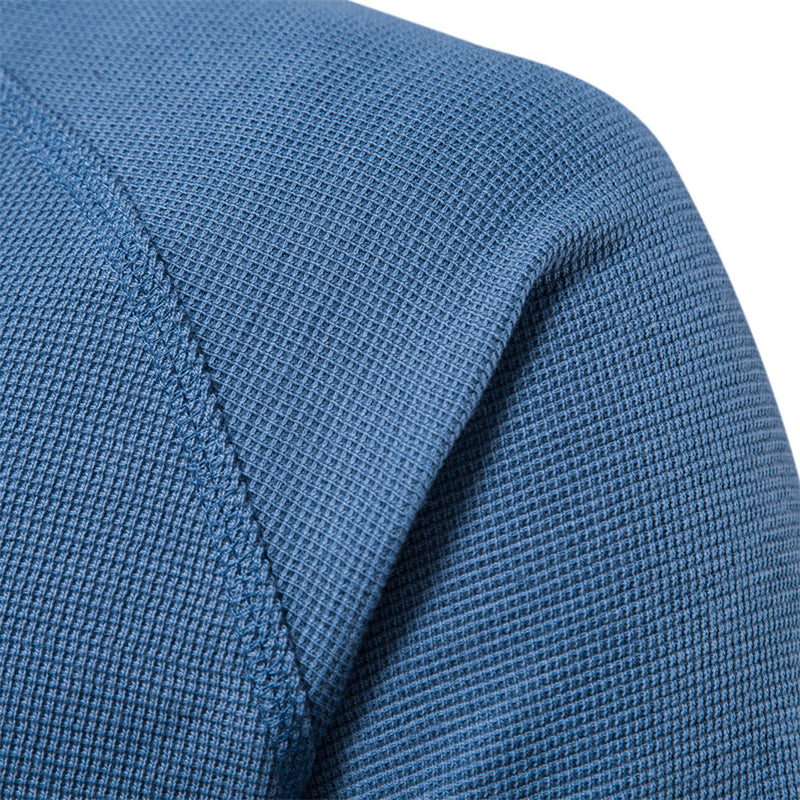 Comfortable Men's Sweater - Arvid-Dark blue-S-State of Style