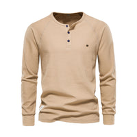 Comfortable Men's Sweater - Arvid-Khaki-S-State of Style