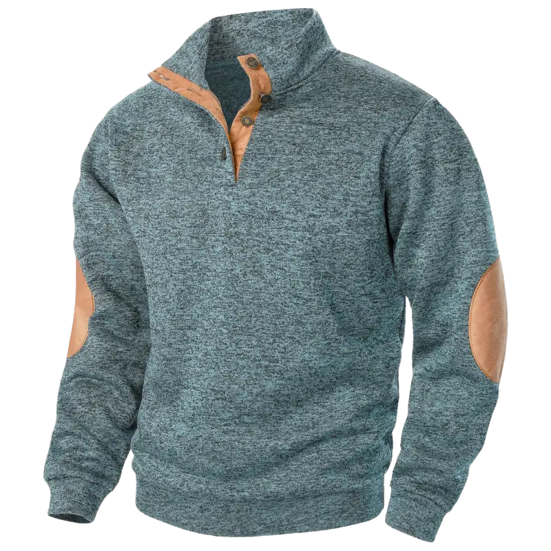 Comfortable Men's Sweater - Lars-Denim Blue-S-State of Style