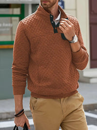 Comfortable Men's Sweater – Victor-Brown-S-State of Style