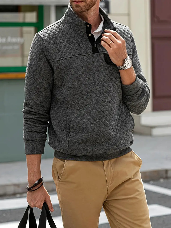 Comfortable Men's Sweater – Victor-Grey-S-State of Style