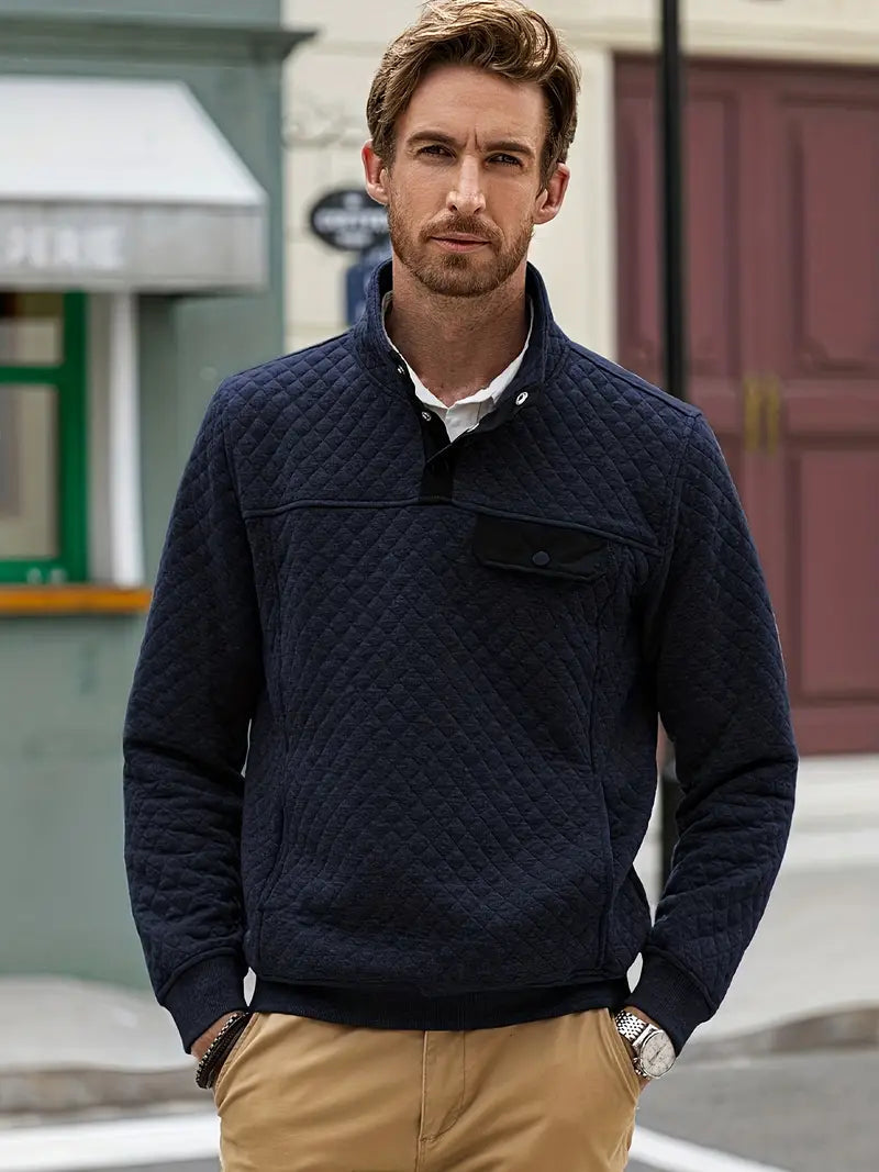 Comfortable Men's Sweater – Victor-Grey-S-State of Style