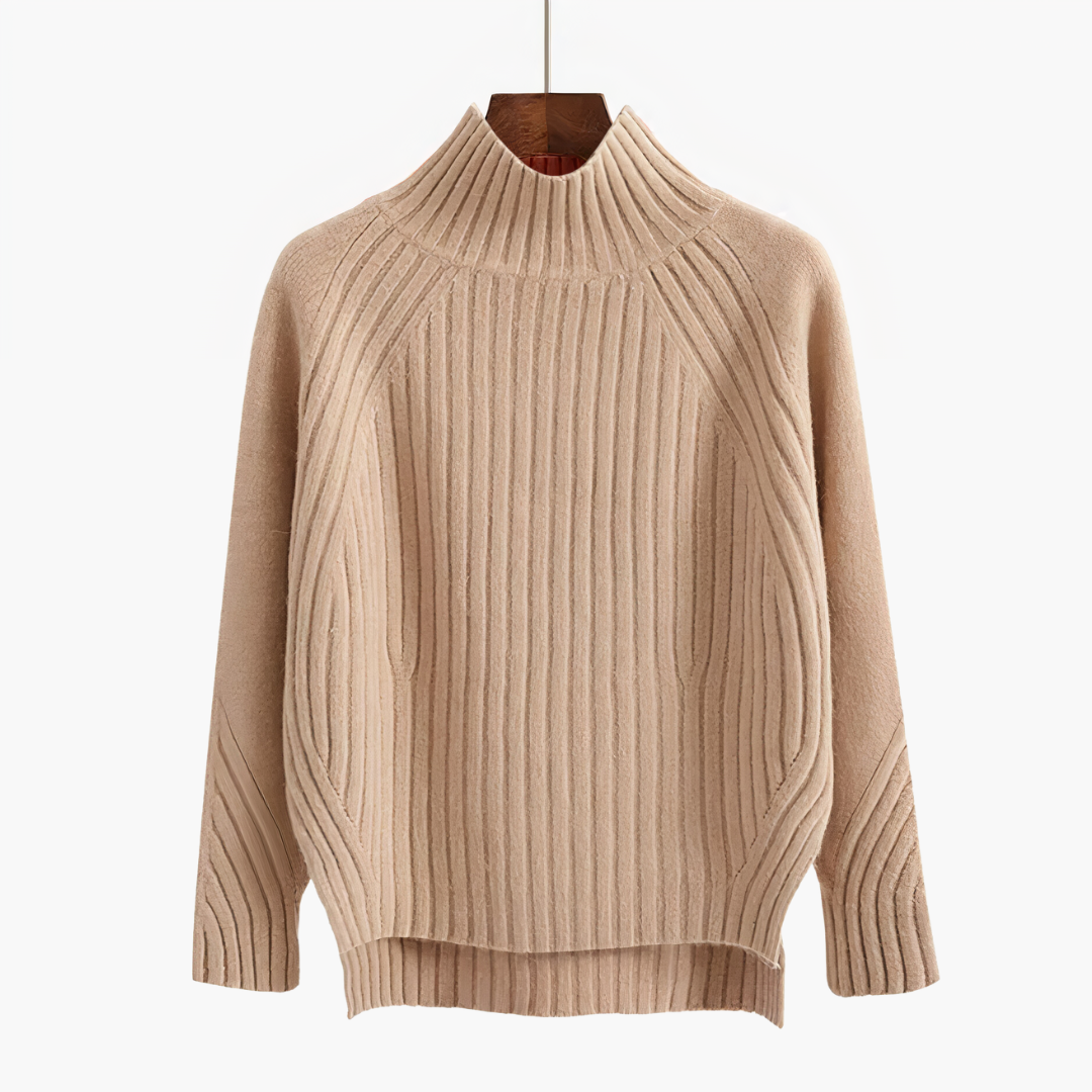 Comfortable Men's Sweater with Round Neck - Ruben-Beige-S-State of Style