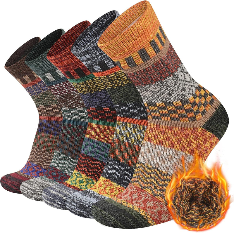 Comfortable Men's Thermal Socks (5 Pairs) - Kevin-Multi-coloured 5-State of Style