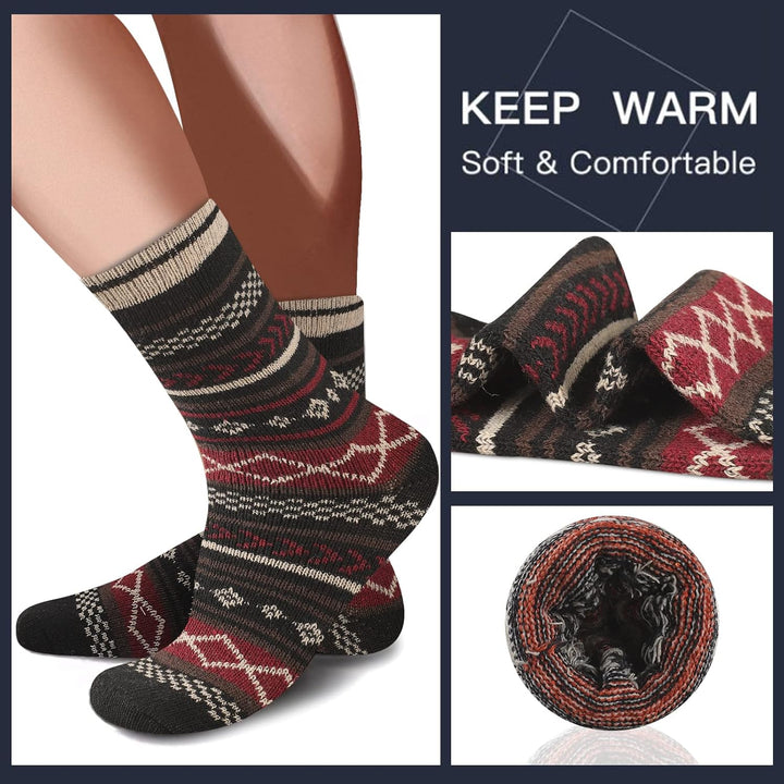 Comfortable Men’s Thermal Socks (5 Pairs) - Kevin-Multicoloured 1-State of Style