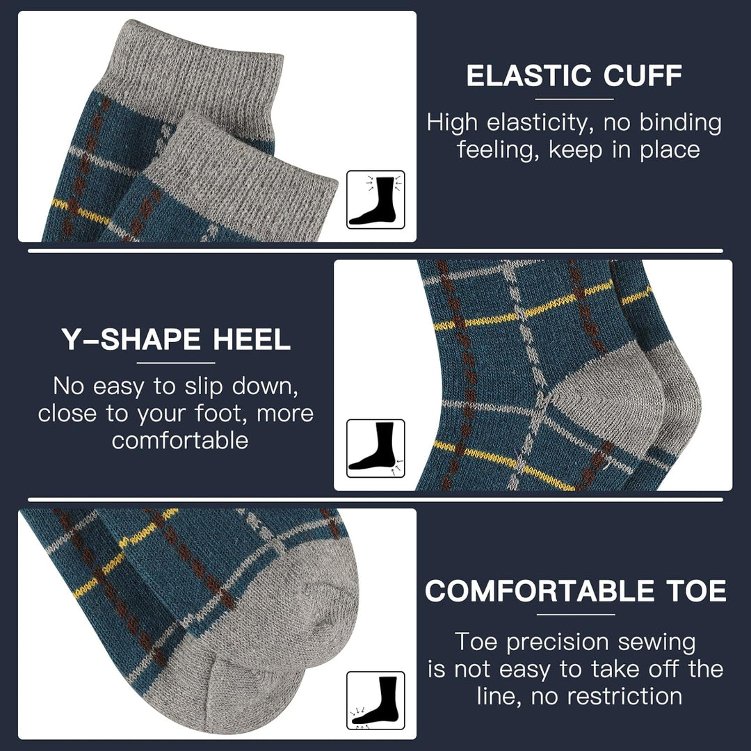 Comfortable Men’s Thermal Socks (5 Pairs) - Kevin-Multicoloured 1-State of Style