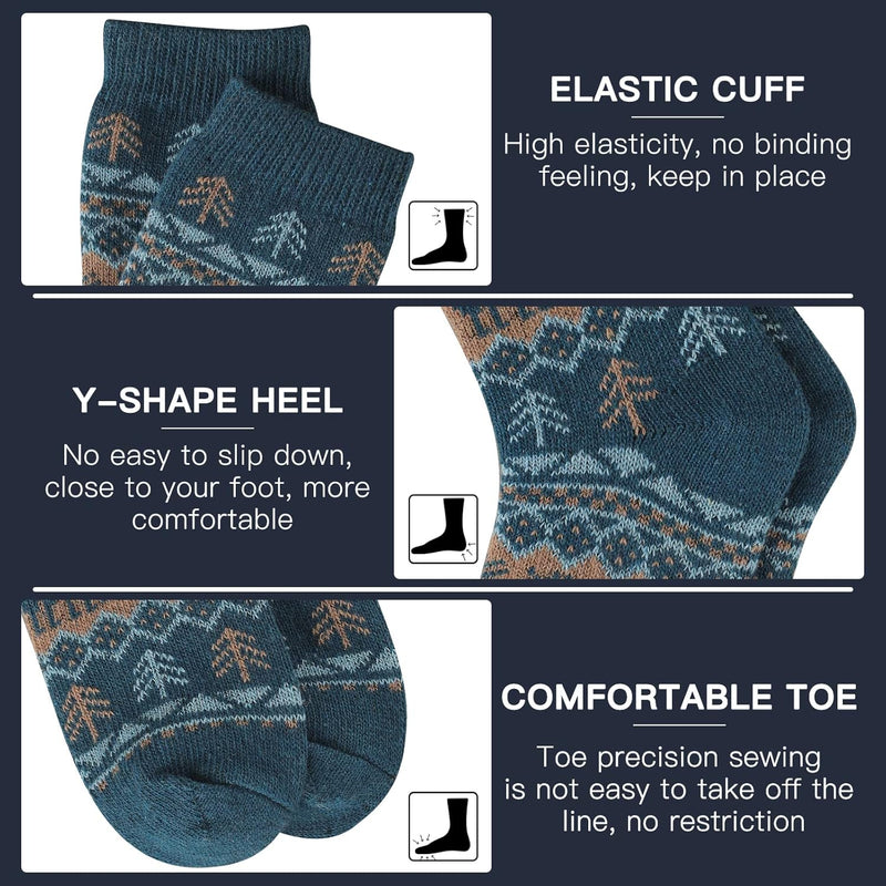 Comfortable Men’s Thermal Socks (5 Pairs) - Kevin-Multicoloured 1-State of Style