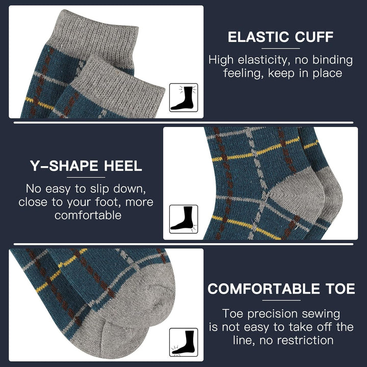 Comfortable Men's Thermal Socks (5 Pairs) - Kevin-Multicoloured 1-State of Style
