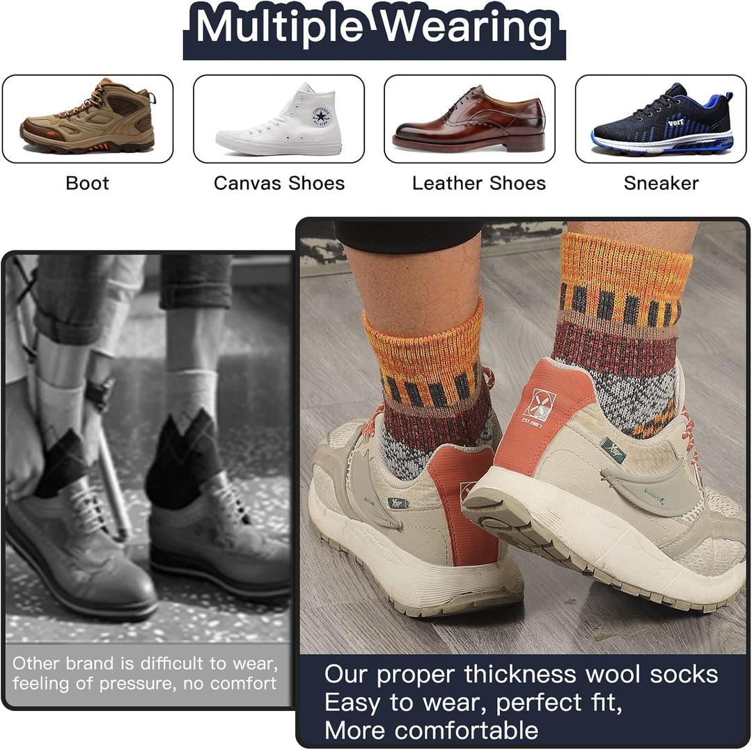 Comfortable Men's Thermal Socks (5 Pairs) - Kevin-Multicoloured 1-State of Style
