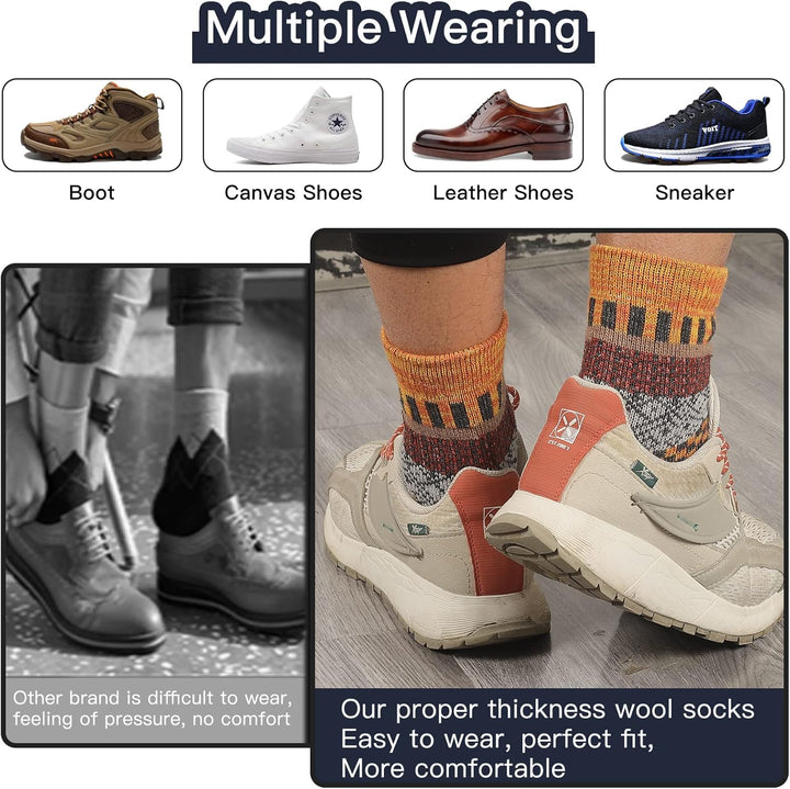 Comfortable Men's Thermal Socks (5 Pairs) - Kevin-Multicoloured 1-State of Style