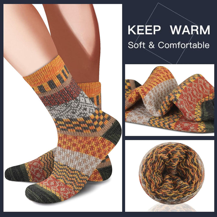 Comfortable Men’s Thermal Socks (5 Pairs) - Kevin-Multicoloured 1-State of Style