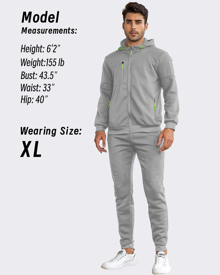 Comfortable Men's Tracksuit - Jamie-Green-S-State of Style