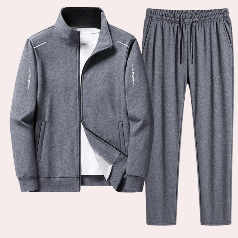 Comfortable Men's Tracksuit - Owen-Grey-M-State of Style