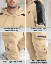 Comfortable Men's Tracksuit with Hoodie - Jason-Beige-S-State of Style